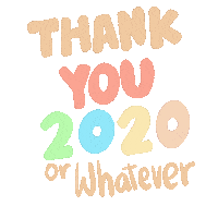 New Year Thank You Sticker by Demic