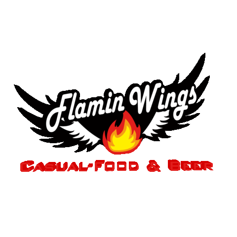 Fire Wing Sticker by Flamin Wings Oficial