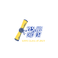 Gwaclassof2021 Sticker by GWA