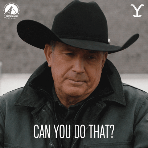 Can You Do That Paramount Network GIF by Yellowstone