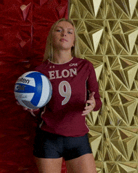 Elon Volleyball GIF by Elon Phoenix