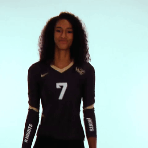 ucf volleyball dancing GIF by UCF Knights