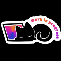 Work In Progress Cat GIF