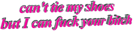 pink fuck you Sticker by AnimatedText