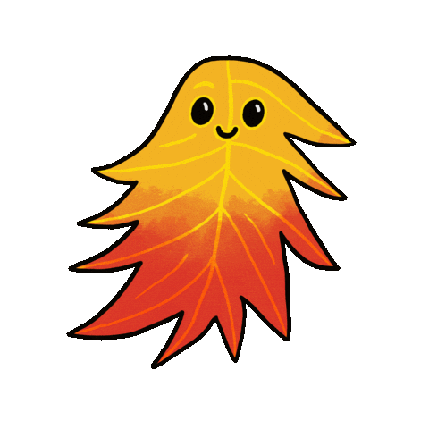 Falling Leaf Fall Sticker