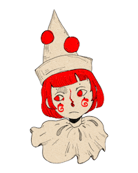 Angry Clown Sticker