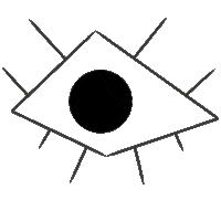 studiolawijt eye jamesensor artensor Sticker
