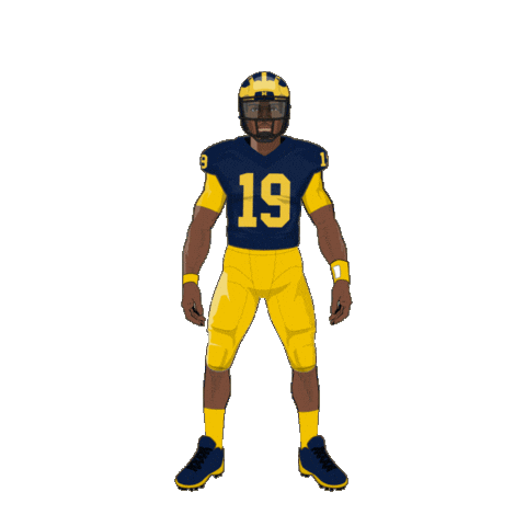 Go Blue Sticker by SportsManias