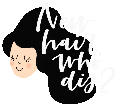 Hair Haircut Sticker by Tutajna