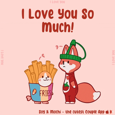 I Love You Couple GIF by SoyandMochi
