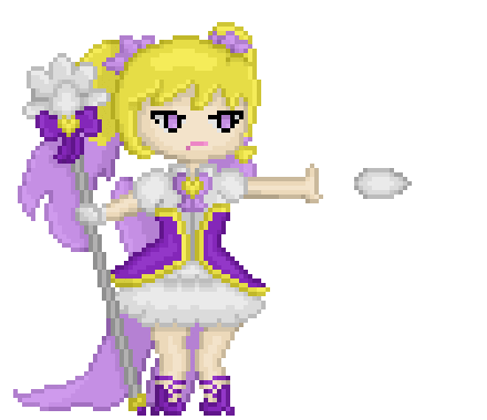 Saffias9to5 pixel art grumpy saffia Sticker