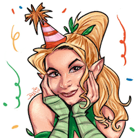 Party Celebrating Sticker