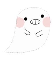 Jellysams halloween ghost spooky boo Sticker