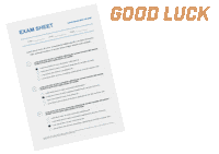 Luck Exam Sticker by Miami Regional University