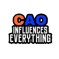 Orange And Blue Sticker by CAO Elite