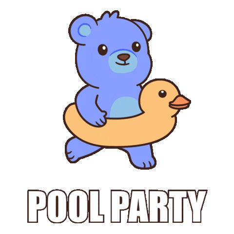 Happy Teddy Bear Sticker by BEARISH