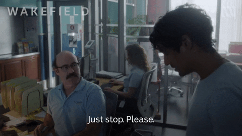 Please Stop No More GIF by ABC TV + IVIEW