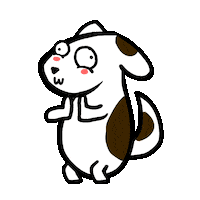 Happy Dog Sticker by Poku Meow