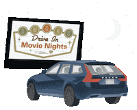 rileyvolvo movies car night family Sticker