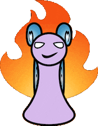 Yumieps fire snail mieps Sticker