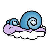 Yumieps sleep cloud snail mieps Sticker