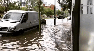 Flash Flooding in Southbank After Torrential Rain Lashes Melbourne CBD