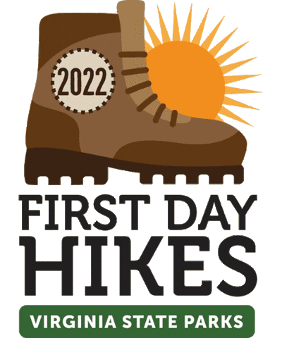 First Day Hike Sticker by Virginia State Parks