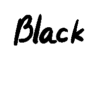 Black And White Hitam Sticker