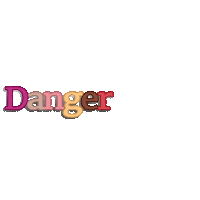 Danger Sticker