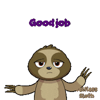 Meh Sloth Sticker by VeeFriends
