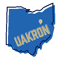 Akron Zips Sticker by The University of Akron