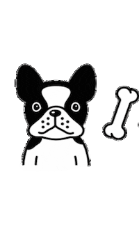 Dog Bulldog Sticker by Pinki