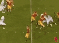 Football Stiff Arm GIF by USC Trojans