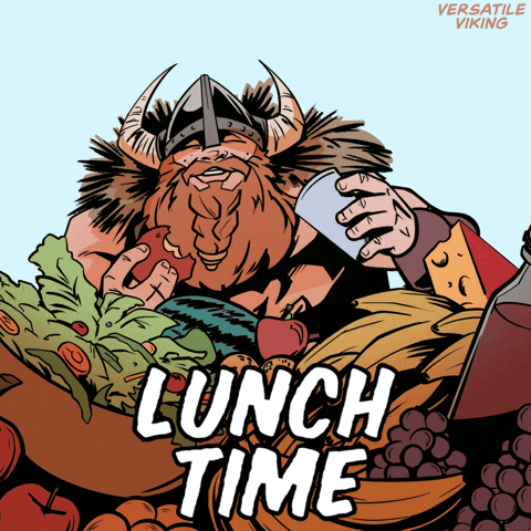 Lunch Viking GIF by VeeFriends