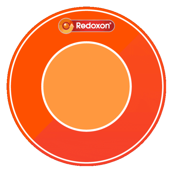 Orange Vaccine Sticker by Redoxon Malaysia