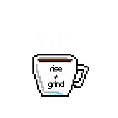 Coffee Cup Sticker by CVQuest