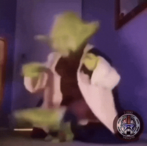 Star Wars Yoda Puppet GIF