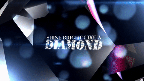 shine bright like a diamond diamonds lyric video GIF by Rihanna