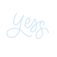Lettering Yes Sticker by Lora Bailora