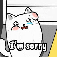 Sad White Cat GIF by MESA My Emotional Support Animal