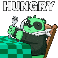 Hungry Ready To Eat Sticker by SuperVerse