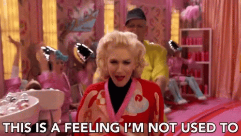 gwen stefani this is a feeling im not used to GIF