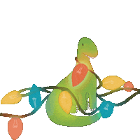 Soyminidino christmas dinosaur dino mini Sticker