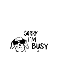 Busy Sticker by Petsochic