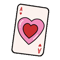 Claireillustration heart rose joker cream Sticker
