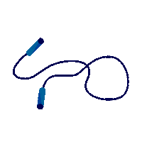 sandrogomesdesign sports fun fitness blue Sticker