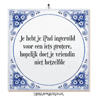Humor Ipad Sticker by Tegelspreuken.nl