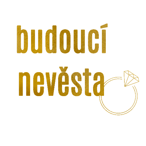 Wedding Gold Sticker
