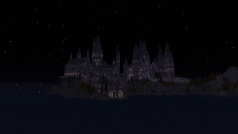 giphyupload pixel art minecraft harry potter hogwarts GIF