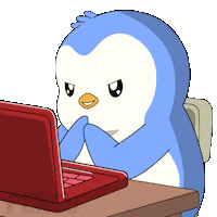 Work Plotting Sticker by Pudgy Penguins